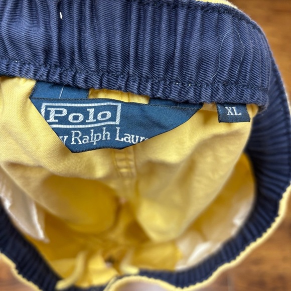 Polo by Ralph Lauren Men's Elastic Waist XL Yellow Shorts - Picture 5 of 6